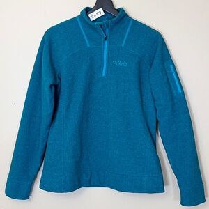 Rab Polartec Fleece Pullover Sweatshirt - Women's Size M - Blue Green